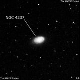 NGC 4237 - спиральная галактика с баром. Описание NGC 4237:, Галактика в созвездии Волосы Вероники