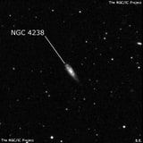 NGC 4238 - галактика. Описание NGC 4238:, Галактика в созвездии Дракон