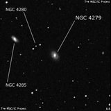NGC 4279 - линзовидная галактика. Описание NGC 4279:, Галактика в созвездии Дева