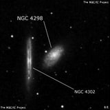 NGC 4298 - спиральная галактика. Описание NGC 4298:, Галактика в созвездии Волосы Вероники