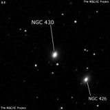 NGC 430 - эллиптическая галактика. Описание NGC 430:, Галактика в созвездии Кит
