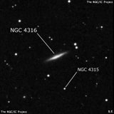 NGC 4316 - спиральная галактика. Описание NGC 4316:, Галактика в созвездии Дева