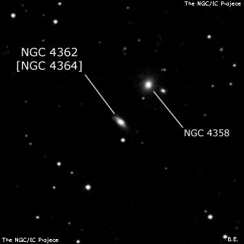 NGC 4362 - галактика. Описание NGC 4362:, Объект глубокого космоса в созвездии Большая Медведица