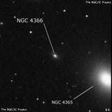 NGC 4366 - галактика. Описание NGC 4366:, Галактика в созвездии Дева