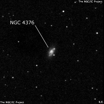 NGC 4376 - галактика неправильной формы. Описание NGC 4376:, Галактика в созвездии Дева