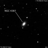 NGC 4387 - эллиптическая галактика. Описание NGC 4387:, Галактика в созвездии Дева