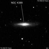 NGC 4388 - спиральная галактика. Описание NGC 4388:, Галактика в созвездии Дева