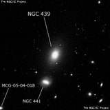 NGC 439 - спиральная галактика с баром. Описание NGC 439:, Галактика в созвездии Скульптор