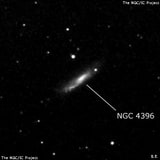 NGC 4396 - галактика. Описание NGC 4396:, Галактика в созвездии Волосы Вероники