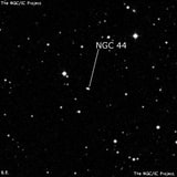 NGC 44 - две звезды. Описание NGC 44:, Двойная звезда в созвездии Андромеда