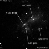 NGC 4401 - H 2 -регион или часть галактики. Описание NGC 4401:, Объект глубокого космоса в созвездии Гончие Псы
