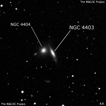 NGC 4403 - галактика. Описание NGC 4403:, Галактика в созвездии Дева