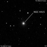 NGC 4415 - линзовидная галактика. Описание NGC 4415:, Галактика в созвездии Дева