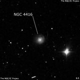 NGC 4416 - спиральная галактика с баром. Описание NGC 4416:, Галактика в созвездии Дева