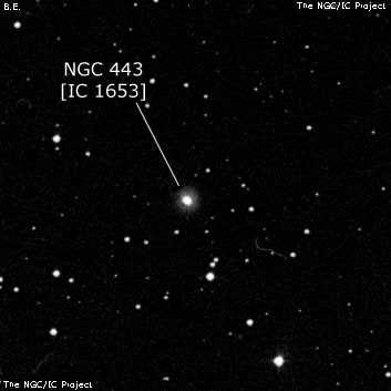NGC 443 - спиральная галактика. Описание NGC 443:, Галактика в созвездии Рыбы