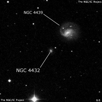NGC 4432 - спиральная галактика с баром. Описание NGC 4432:, Галактика в созвездии Дева