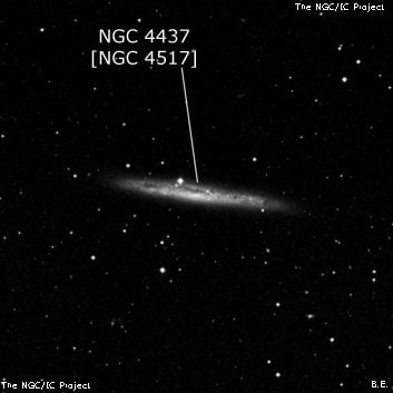 NGC 4437 - спиральная галактика. Описание NGC 4437:, Галактика в созвездии Дева