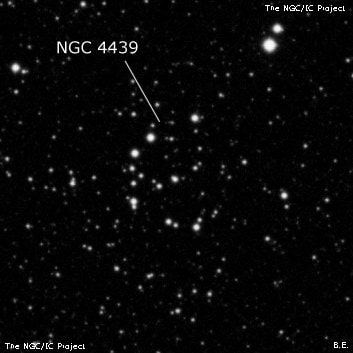 NGC 4439 - рассеянное скопление звёзд. Описание NGC 4439:, Рассеянное скопление в созвездии Южный Крест