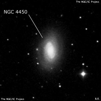 NGC 4450 - галактика. Описание NGC 4450:, Галактика в созвездии Волосы Вероники