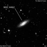 NGC 4462 - спиральная галактика с баром. Описание NGC 4462:, Галактика в созвездии Ворон
