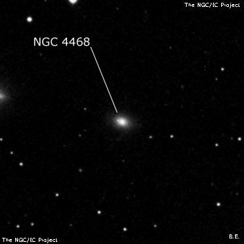 NGC 4468 - галактика. Описание NGC 4468:, Галактика в созвездии Волосы Вероники