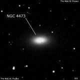 NGC 4473 - эллиптическая галактика. Описание NGC 4473:, Галактика в созвездии Волосы Вероники