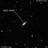 NGC 4495 - галактика. Описание NGC 4495:, Галактика в созвездии Волосы Вероники