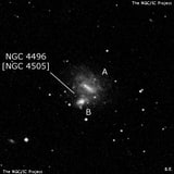 NGC 4496 - спиральная галактика с баром. Описание NGC 4496:, Галактика в созвездии Дева