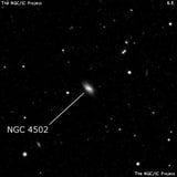 NGC 4502 - спиральная галактика с баром. Описание NGC 4502:, Галактика в созвездии Волосы Вероники