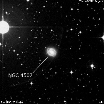 NGC 4507 - спиральная галактика с баром. Описание NGC 4507:, Галактика в созвездии Центавр