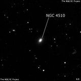 NGC 4510 - эллиптическая галактика. Описание NGC 4510:, Галактика в созвездии Дракон