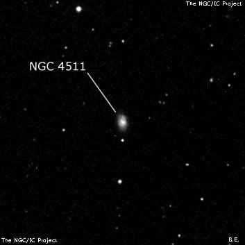 NGC 4511 - галактика. Описание NGC 4511:, Галактика в созвездии Большая Медведица
