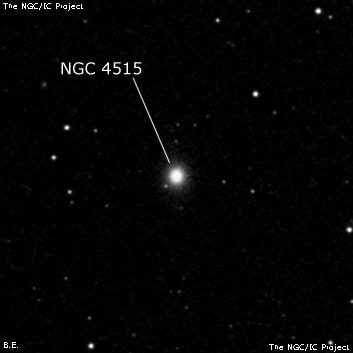 NGC 4515 - галактика. Описание NGC 4515:, Галактика в созвездии Волосы Вероники