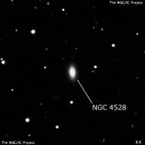 NGC 4528 - спиральная галактика с баром. Описание NGC 4528:, Галактика в созвездии Дева