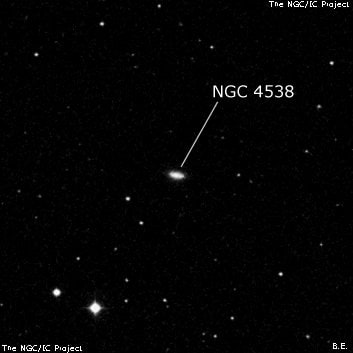 NGC 4538 - спиральная галактика. Описание NGC 4538:, Галактика в созвездии Дева