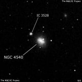NGC 4540 - спиральная галактика с баром. Описание NGC 4540:, Галактика в созвездии Волосы Вероники