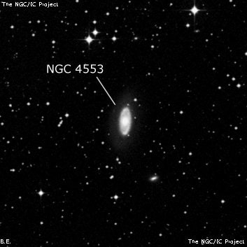 NGC 4553 - спиральная галактика с баром. Описание NGC 4553:, Галактика в созвездии Центавр
