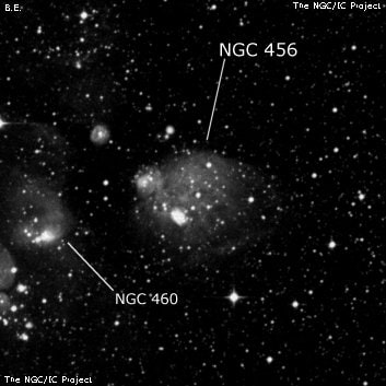 NGC 456 - туманность. Описание NGC 456:, Рассеянное скопление в созвездии Тукан