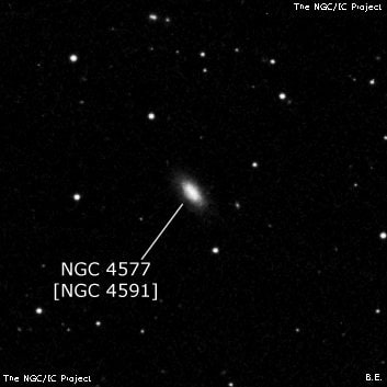 NGC 4577 - галактика. Описание NGC 4577:, Объект глубокого космоса в созвездии Дева