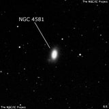 NGC 4581 - эллиптическая галактика. Описание NGC 4581:, Галактика в созвездии Дева