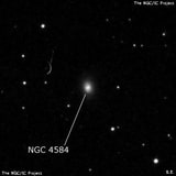 NGC 4584 - спиральная галактика с баром. Описание NGC 4584:, Галактика в созвездии Дева