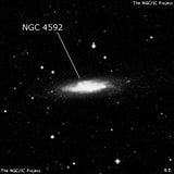 NGC 4592 - спиральная галактика. Описание NGC 4592:, Галактика в созвездии Дева
