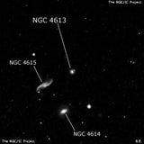 NGC 4613 - спиральная галактика. Описание NGC 4613:, Галактика в созвездии Волосы Вероники