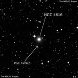 NGC 4616 - эллиптическая галактика. Описание NGC 4616:, Галактика в созвездии Центавр