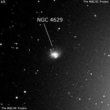NGC 4629 - галактика. Описание NGC 4629:, Галактика в созвездии Дева