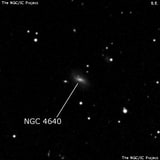 NGC 4640 - спиральная галактика с баром. Описание NGC 4640:, Галактика в созвездии Дева