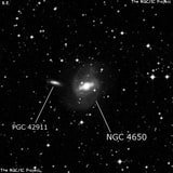 NGC 4650 - спиральная галактика с баром. Описание NGC 4650:, Галактика в созвездии Центавр