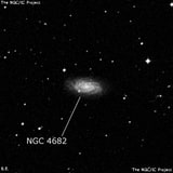 NGC 4682 - спиральная галактика с баром. Описание NGC 4682:, Галактика в созвездии Дева