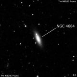 NGC 4684 - спиральная галактика с баром. Описание NGC 4684:, Галактика в созвездии Дева