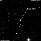 NGC 469 - спиральная галактика. Описание NGC 469:, Галактика в созвездии Рыбы